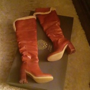 Vince Camuto over the knee leather boots